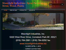 Tablet Screenshot of moonlightindustries.biz